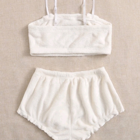 Bunny Embroidered Flannel PJ Set - Picture 2 of 7